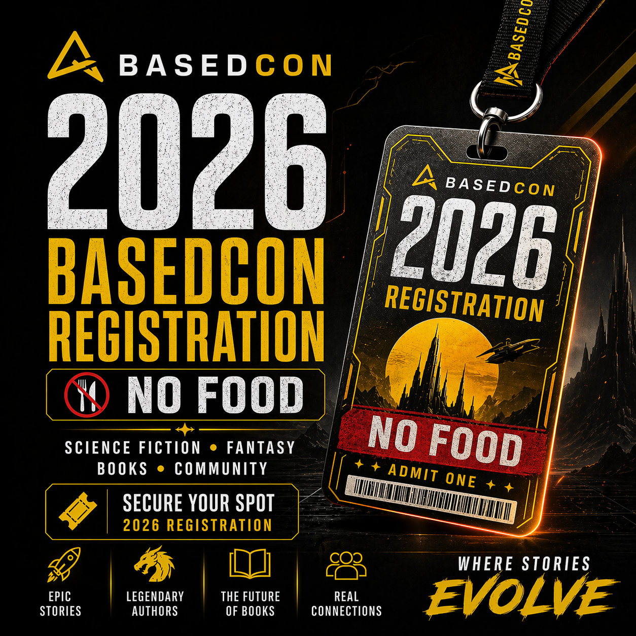 2026 BasedCon Registration - NO FOOD