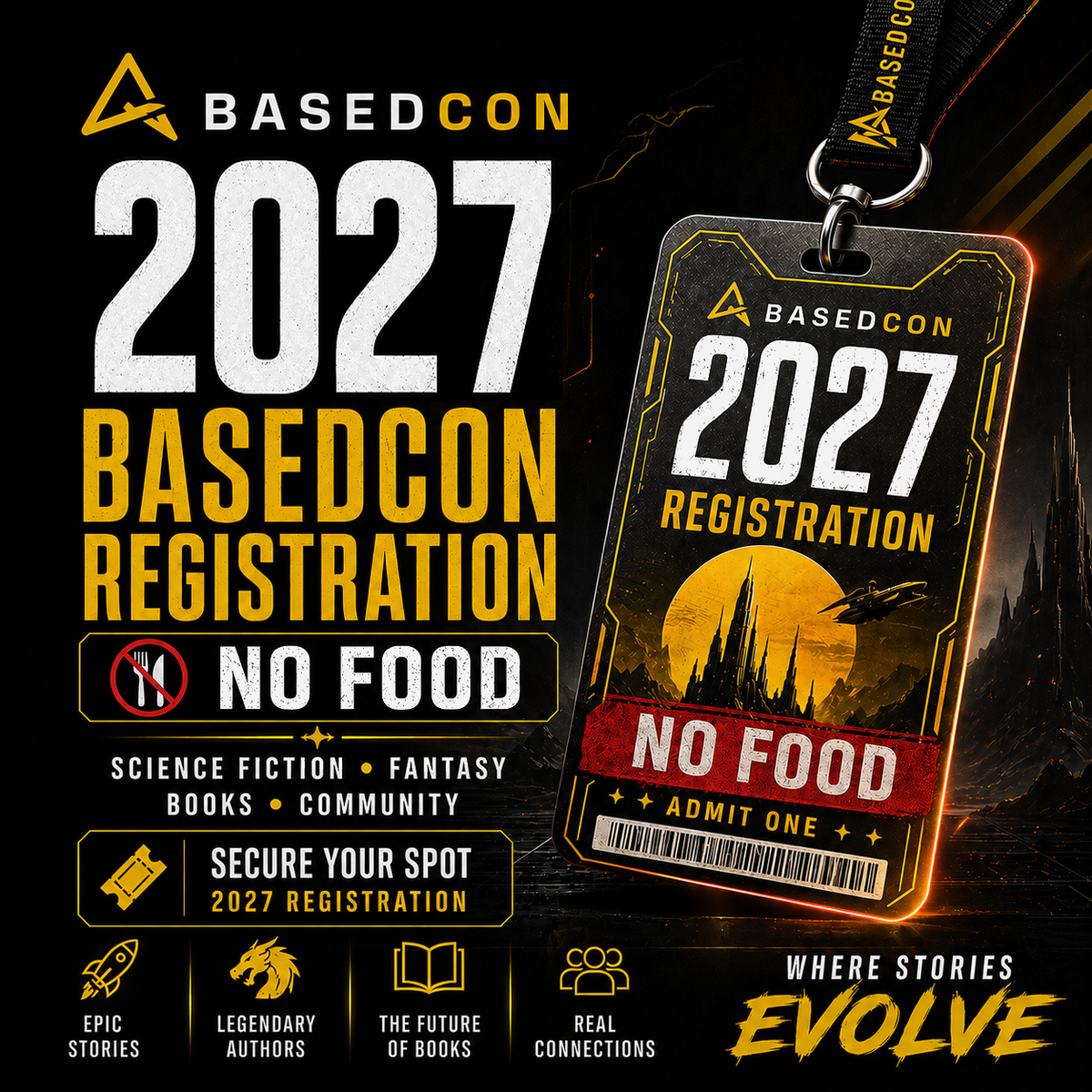 2027 BasedCon Registration - NO FOOD